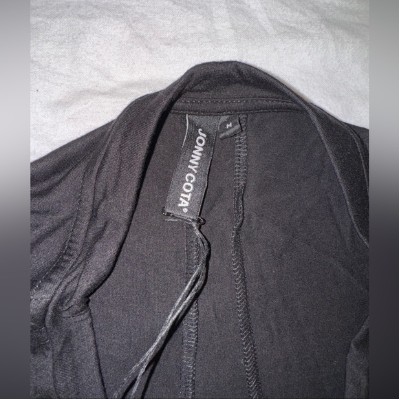 Brand New Jonny Cota Drawstring Long Sleeve Shirt In Black - Size Medium - Picture 12 of 13